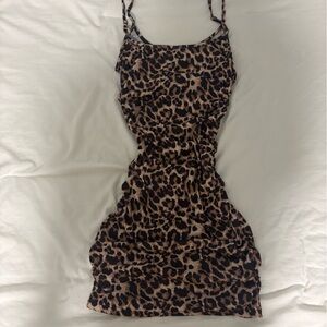 SHEIN Leopard Print Mini Dress